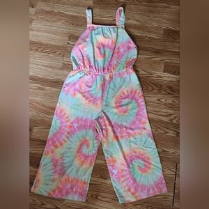 Colorful Tie-Dye Kids Jumpsuit 10/12